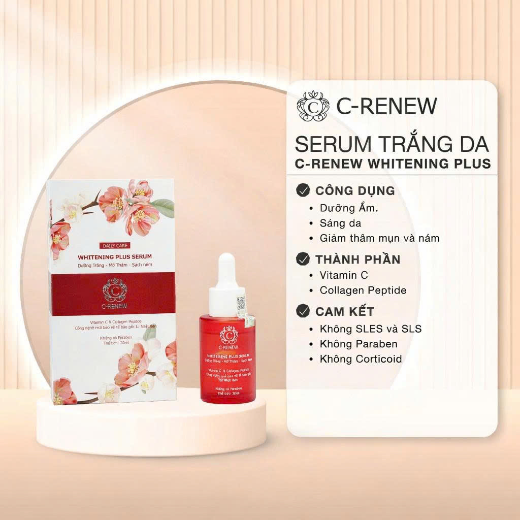 Review chi tiết dòng C-RENEW Serum dưỡng trắng – mờ thâm: Giải pháp làm sáng da an toàn từ CFR Việt Nam