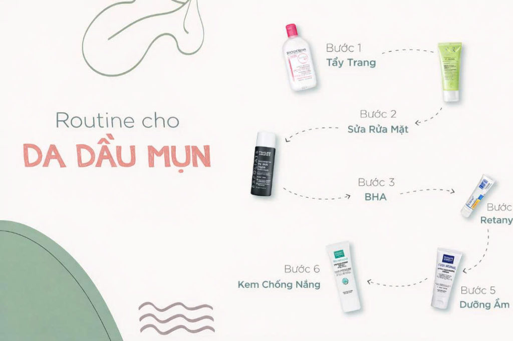 Routine Cho Da Dầu Chuẩn Dược Mỹ Phẩm – Kiểm Soát Nhờn, Ngừa Mụn Và Phục Hồi Da Bền Vững